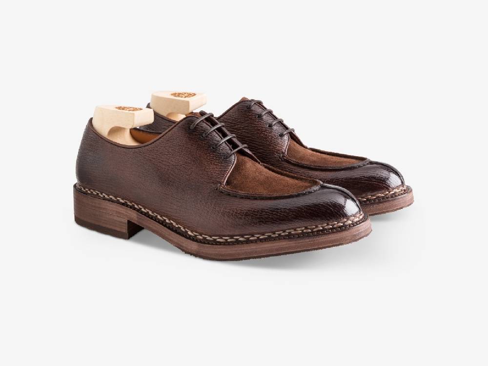 Paolo Sartori Art. 797 Derby in Montella Shark and Suede Leather Hotsell