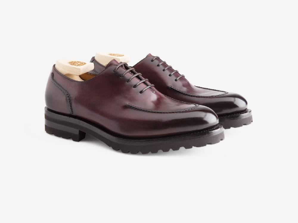 Paolo Sartori Art.666 Oxford in pelle Anticata Bordeaux Vendita Calda