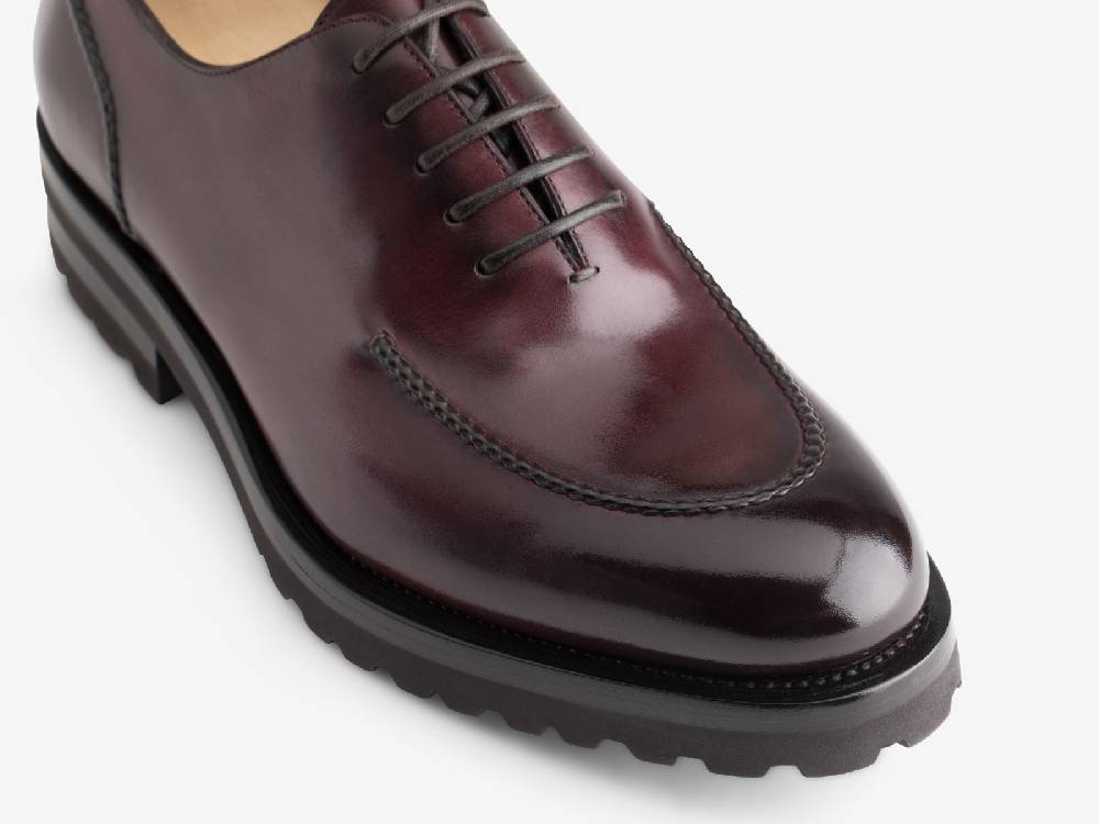 Paolo Sartori Art.666 Oxford in pelle Anticata Bordeaux Vendita Calda