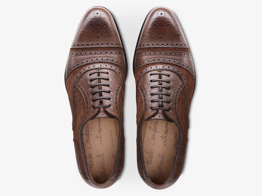 Paolo Sartori Art.626 Oxford in Camoscio Marrone I Più Venduti