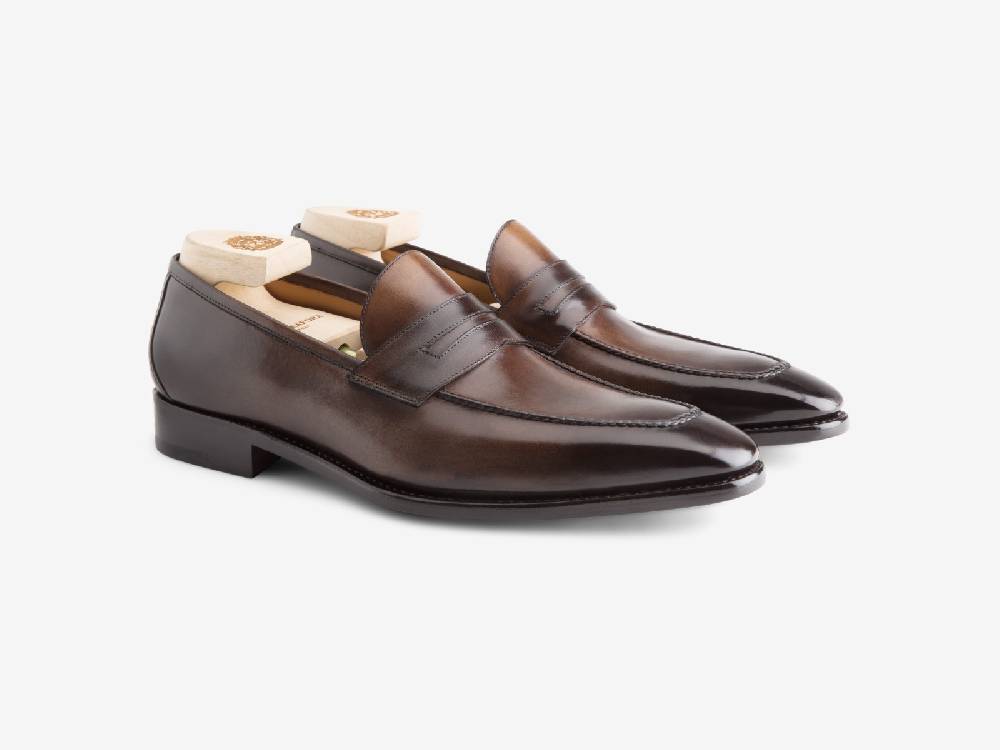 Paolo Sartori Art.539 Mocassino in pelle Anticata Montella Qualità Garantita