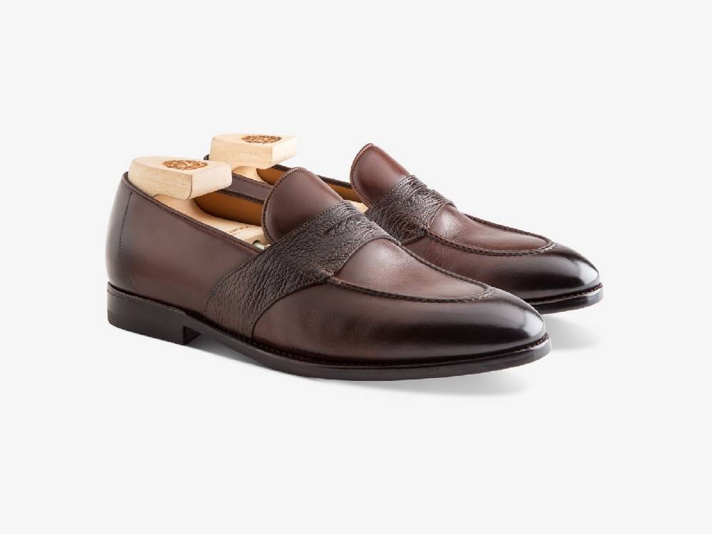 Paolo Sartori Art. 726 Loafer in Antiqued Montella Leather Acquista Ora