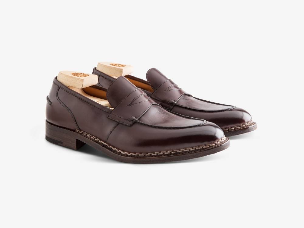 Paolo Sartori Art. 737 Loafer in Antiqued Positano Leather Sconti VIP