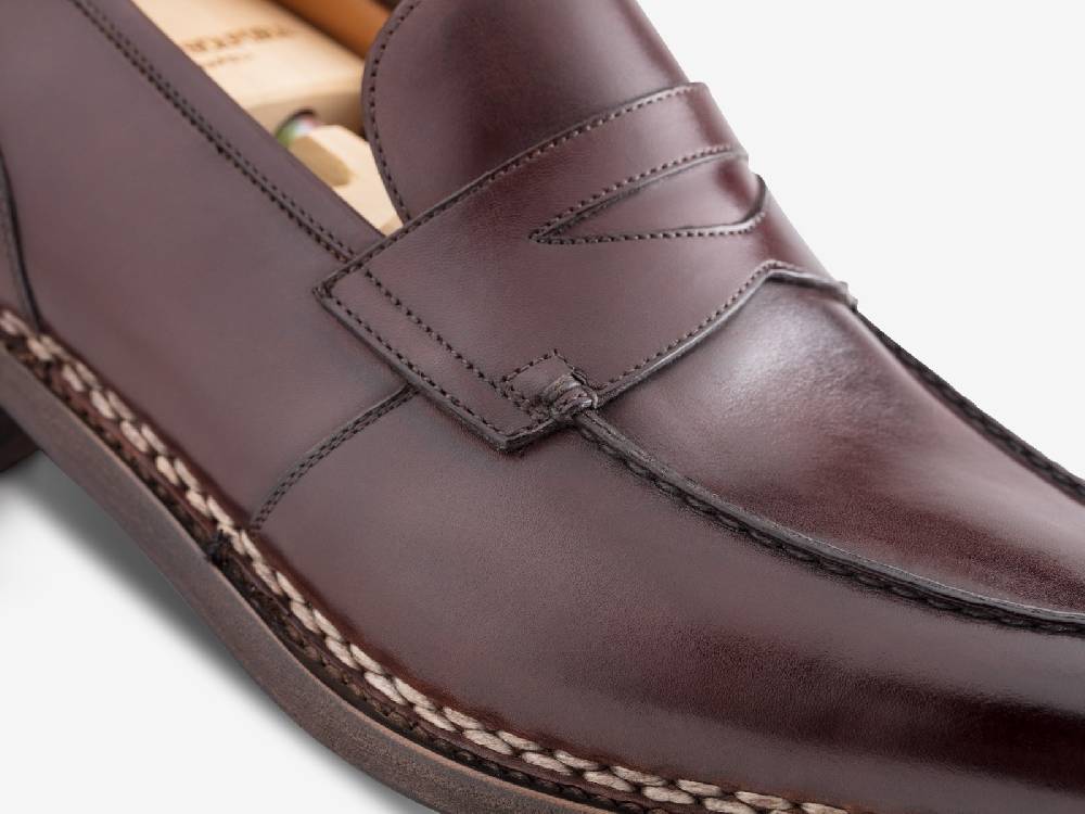 Paolo Sartori Art. 737 Loafer in Antiqued Positano Leather Sconti VIP