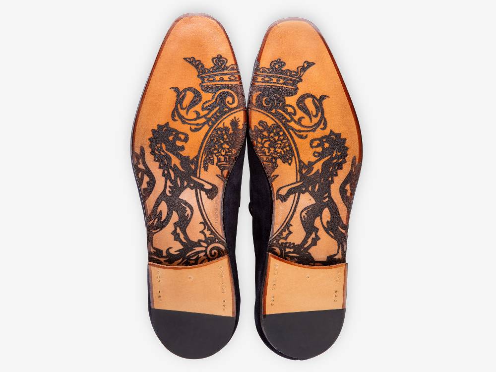 Paolo Sartori Art. 638 Mocassino in Camoscio Blue Sottocosto