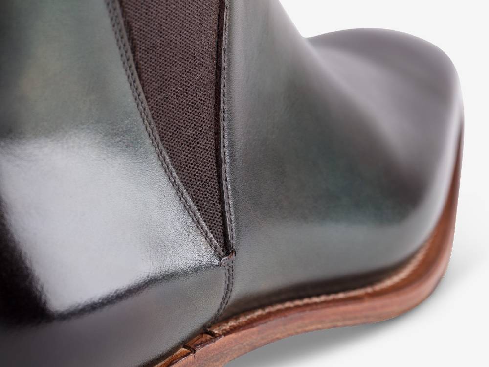 Paolo Sartori Art. 794 Beatles in Antiqued Olive Leather Italy