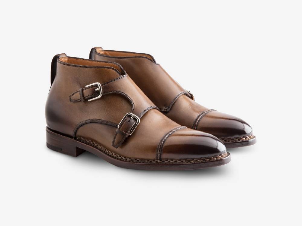 Paolo Sartori Art. 771 Boots Monkstrap in Antiqued Autunno Leather Qualità