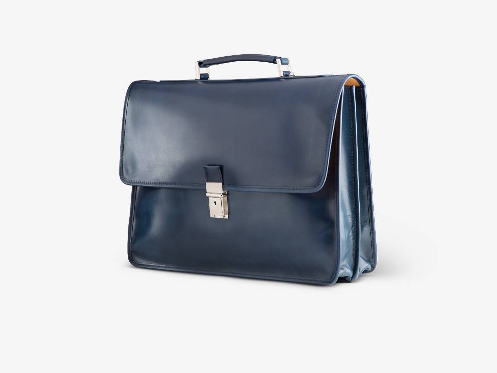 Paolo Sartori Briefcase Briefcase in pelle Anticata Oceano Qualità Garantita