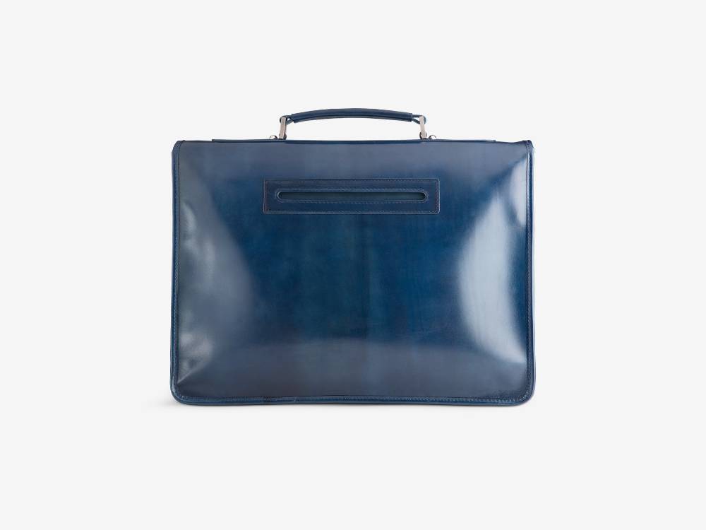 Paolo Sartori Briefcase Briefcase in pelle Anticata Oceano Qualità Garantita