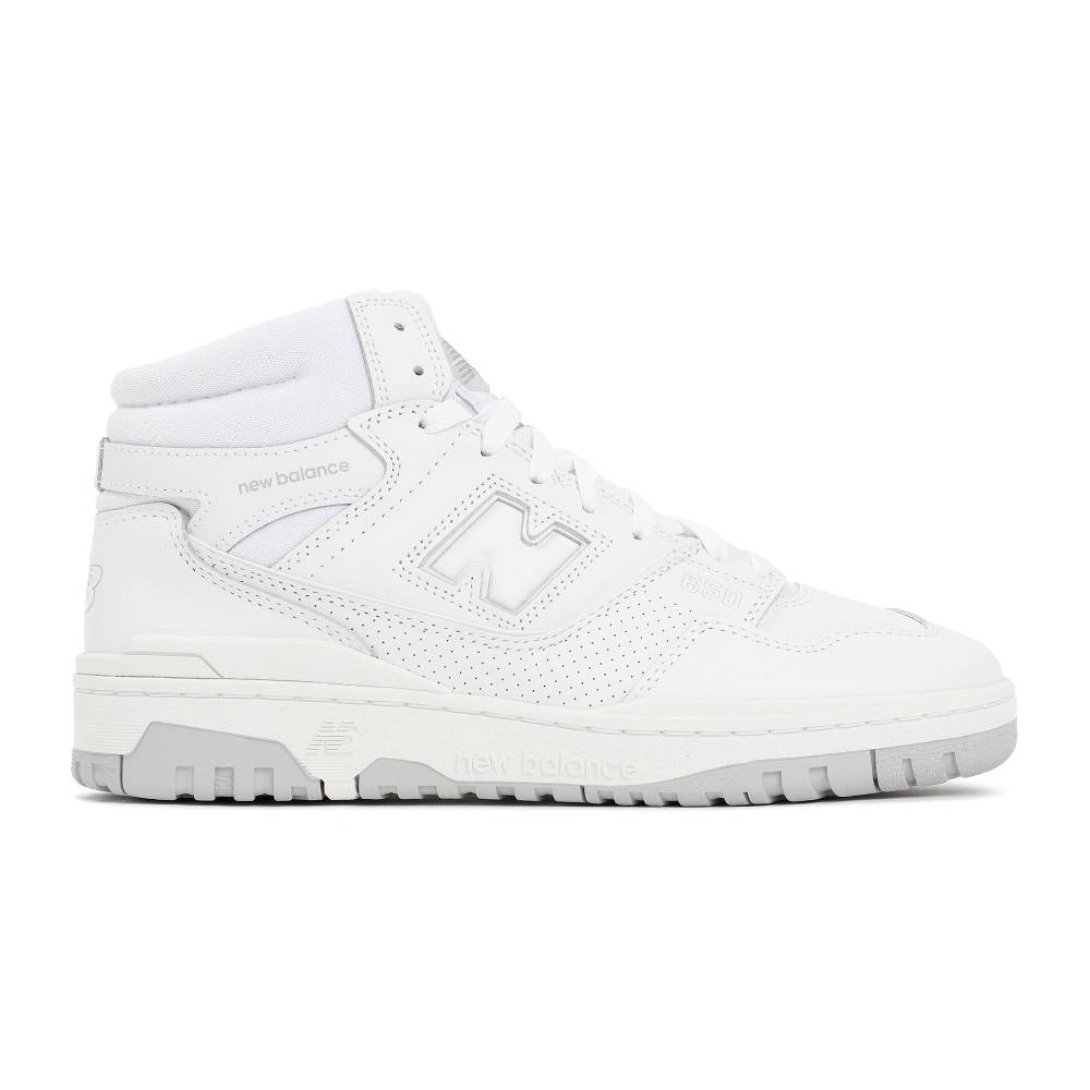 ﻿NEW BALANCE  Sneakers Alte Bianche in Pelle Uomo New Balance 650