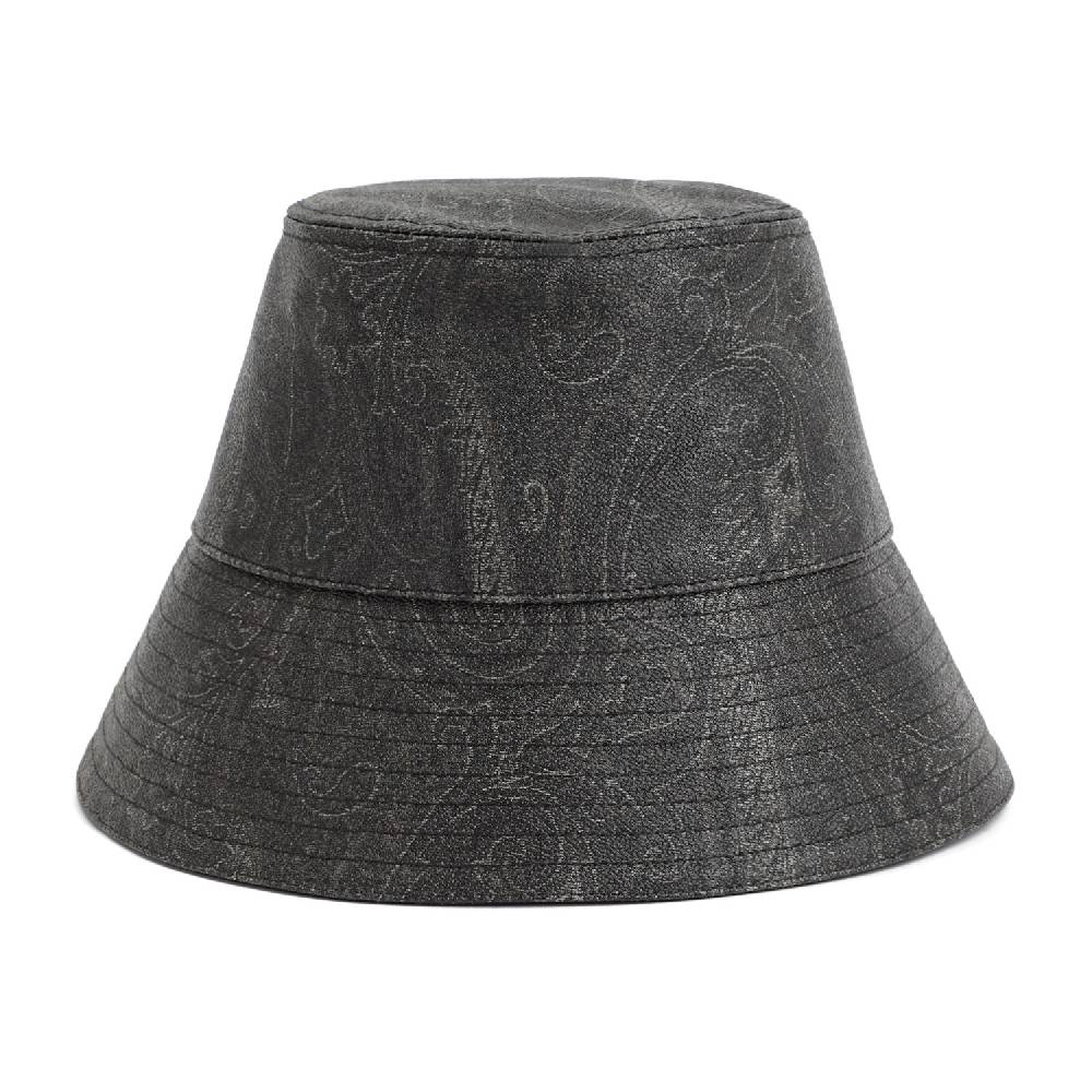 ETRO  Cappello Secchiello ETRO Paisley in Cotone - Nero