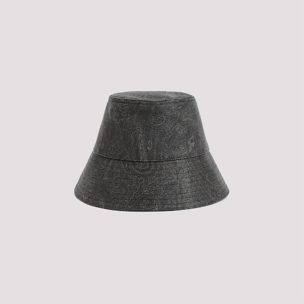 ETRO  Cappello Secchiello ETRO Paisley in Cotone - Nero Soddisfazione Garantita