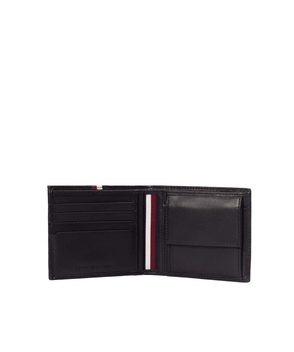 TOMMY HILFIGER  Portafoglio Uomo Pelle Nera Tommy Hilfiger Novità