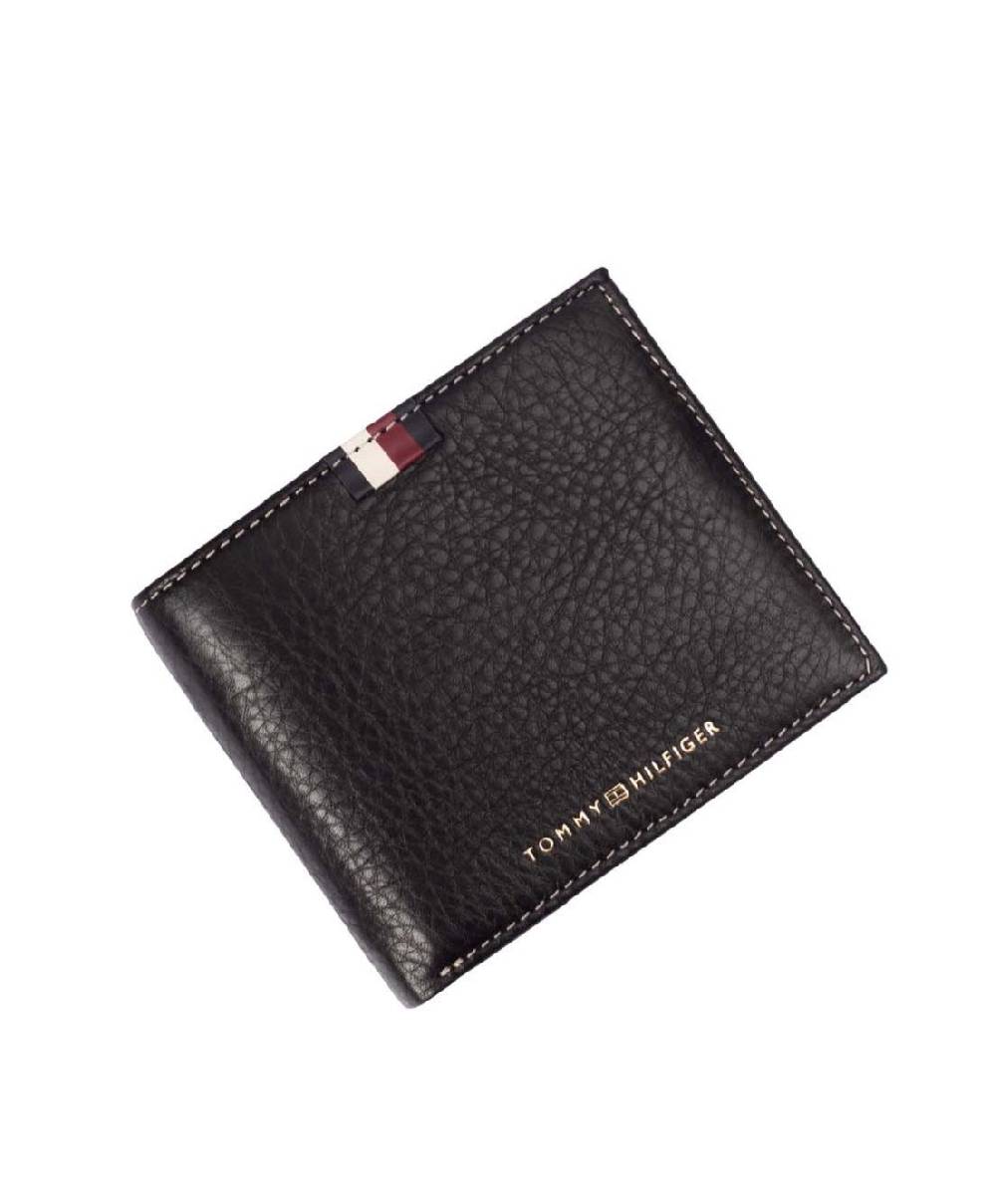TOMMY HILFIGER  Portafoglio Uomo Pelle Nera Tommy Hilfiger Novità