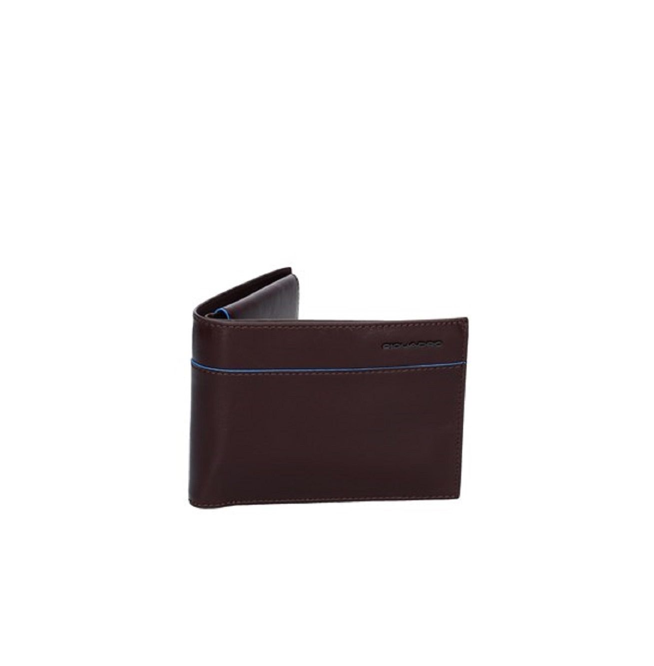 PIQUADRO  Portafoglio Piquadro in Pelle Marrone Scuro - Compatto ed Elegante Saldi