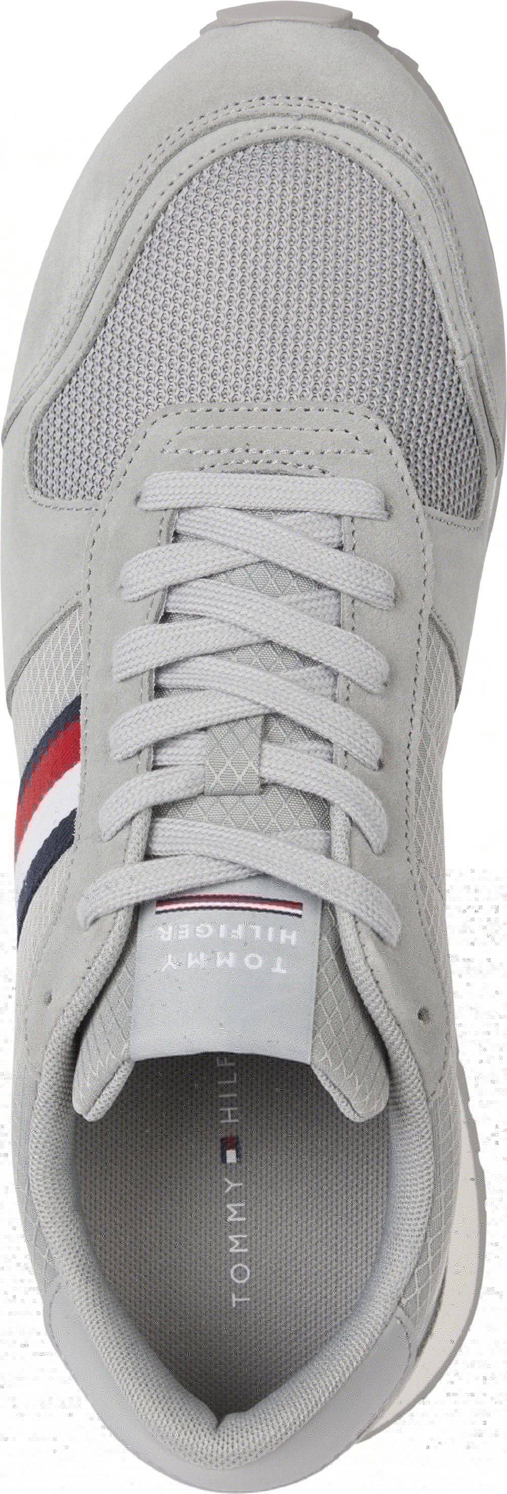 TOMMY JEANS  Sneakers Grigie Uomo in Pelle e Tessuto Tommy Jeans Saldi Di Fabbrica