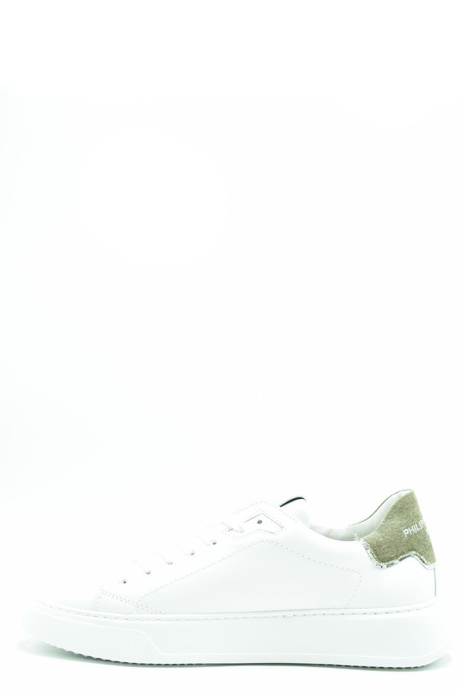 PHILIPPE MODEL  Sneakers in Pelle Bianca Uomo Philippe Model BTLUVCD2 Qualità
