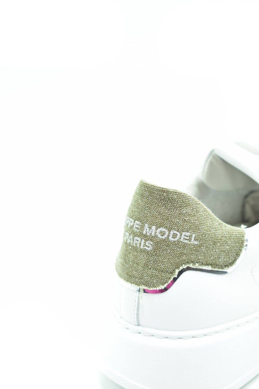PHILIPPE MODEL  Sneakers in Pelle Bianca Uomo Philippe Model BTLUVCD2 Qualità