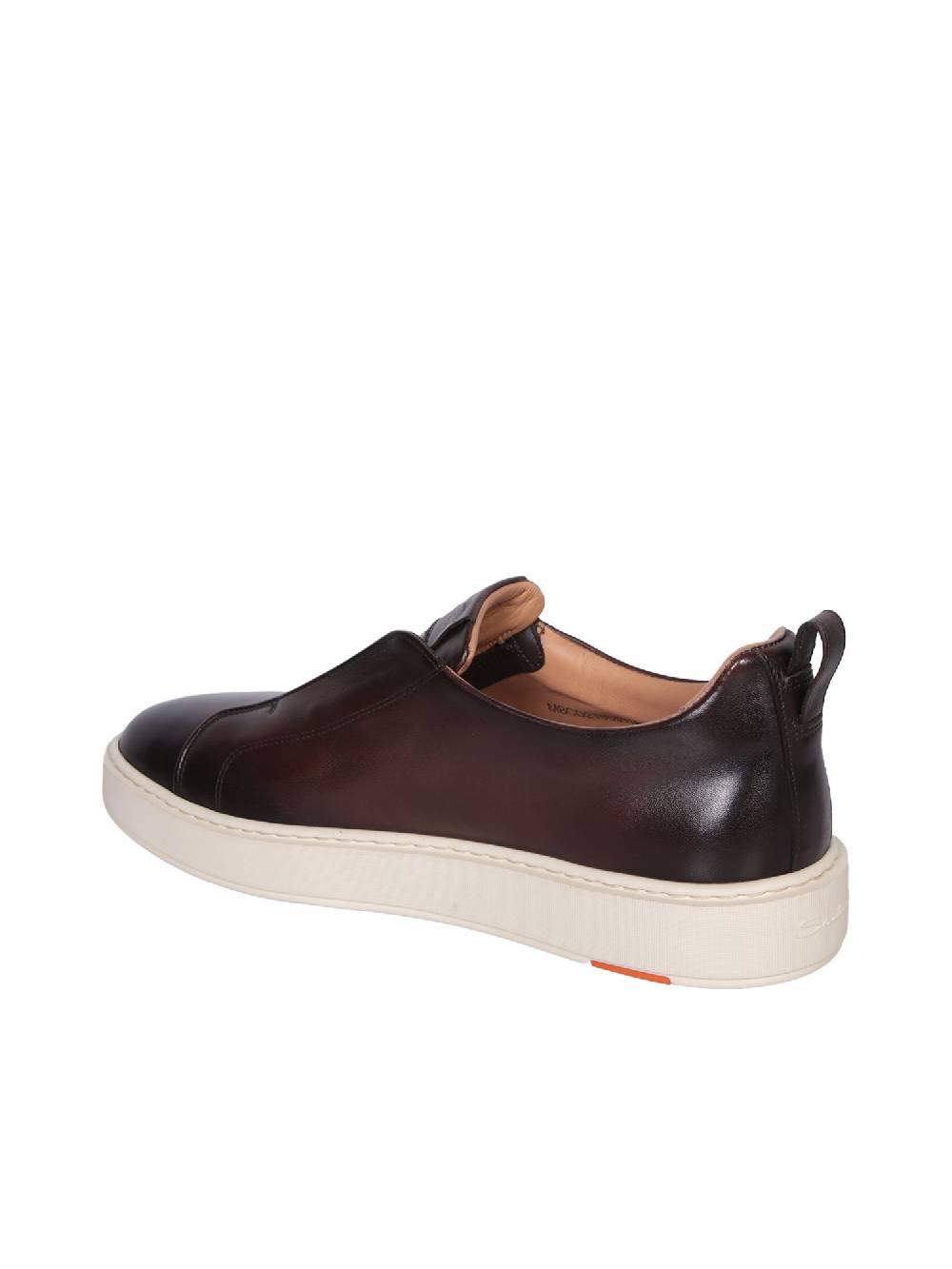 SANTONI  Sneakers in Pelle Marrone Uomo SANTONI Pezzi Unici