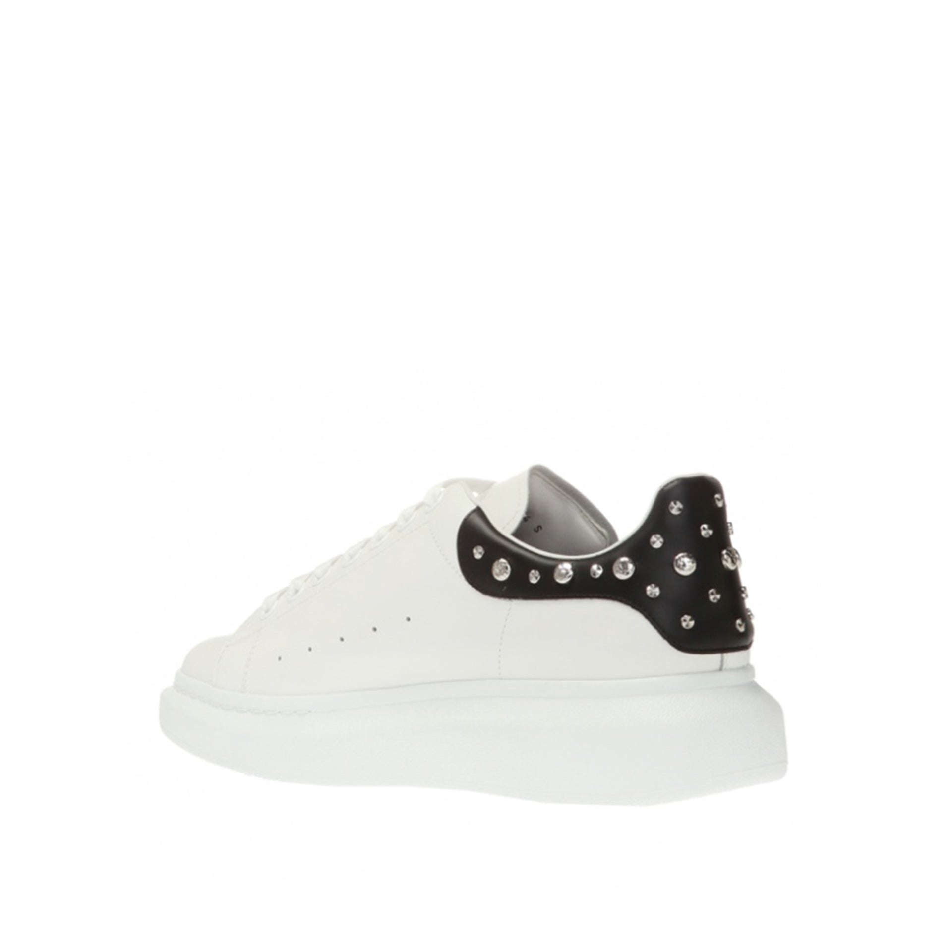 ALEXANDER MCQUEEN  Sneakers in Pelle Borchiata Bianche Alexander McQueen Uomo Soddisfazione Garantita