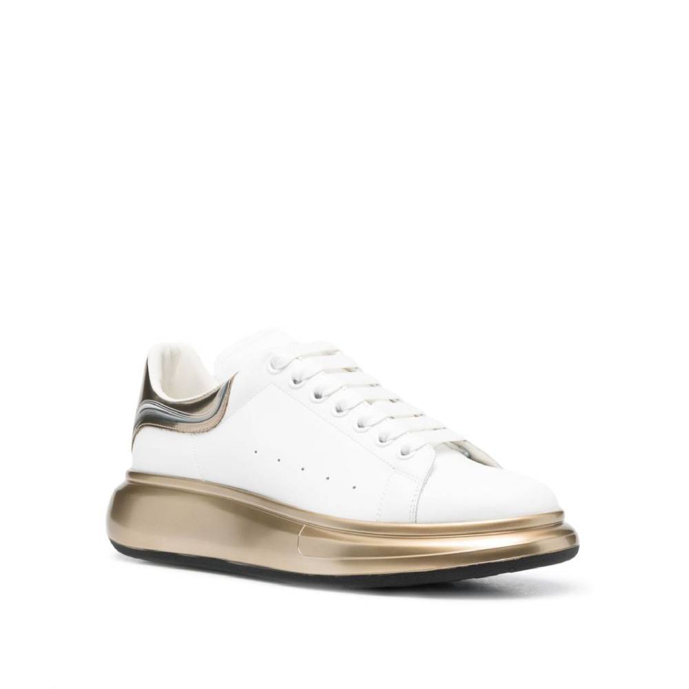ALEXANDER MCQUEEN  Sneakers di Pelle Bianca Alexander McQueen Uomo Negozi Online