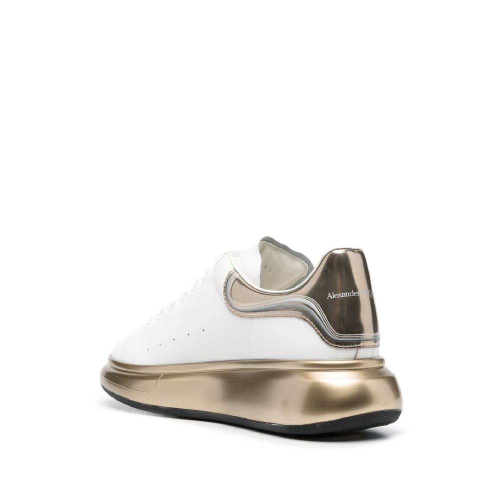 ALEXANDER MCQUEEN  Sneakers di Pelle Bianca Alexander McQueen Uomo Negozi Online