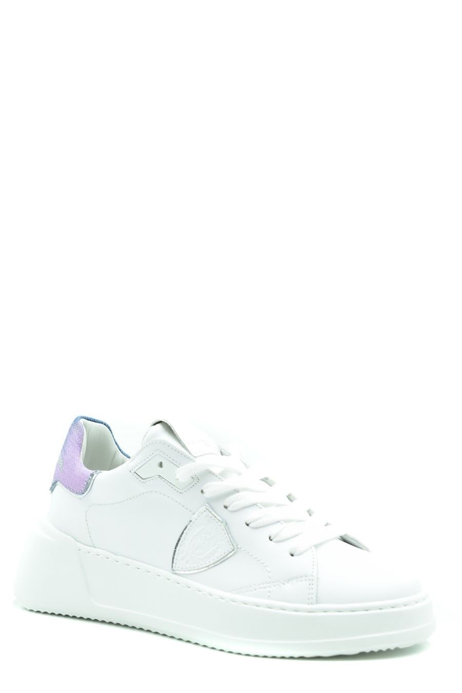 PHILIPPE MODEL  Sneakers Philippe Model da Donna in Pelle Bianca Promozione Limitata
