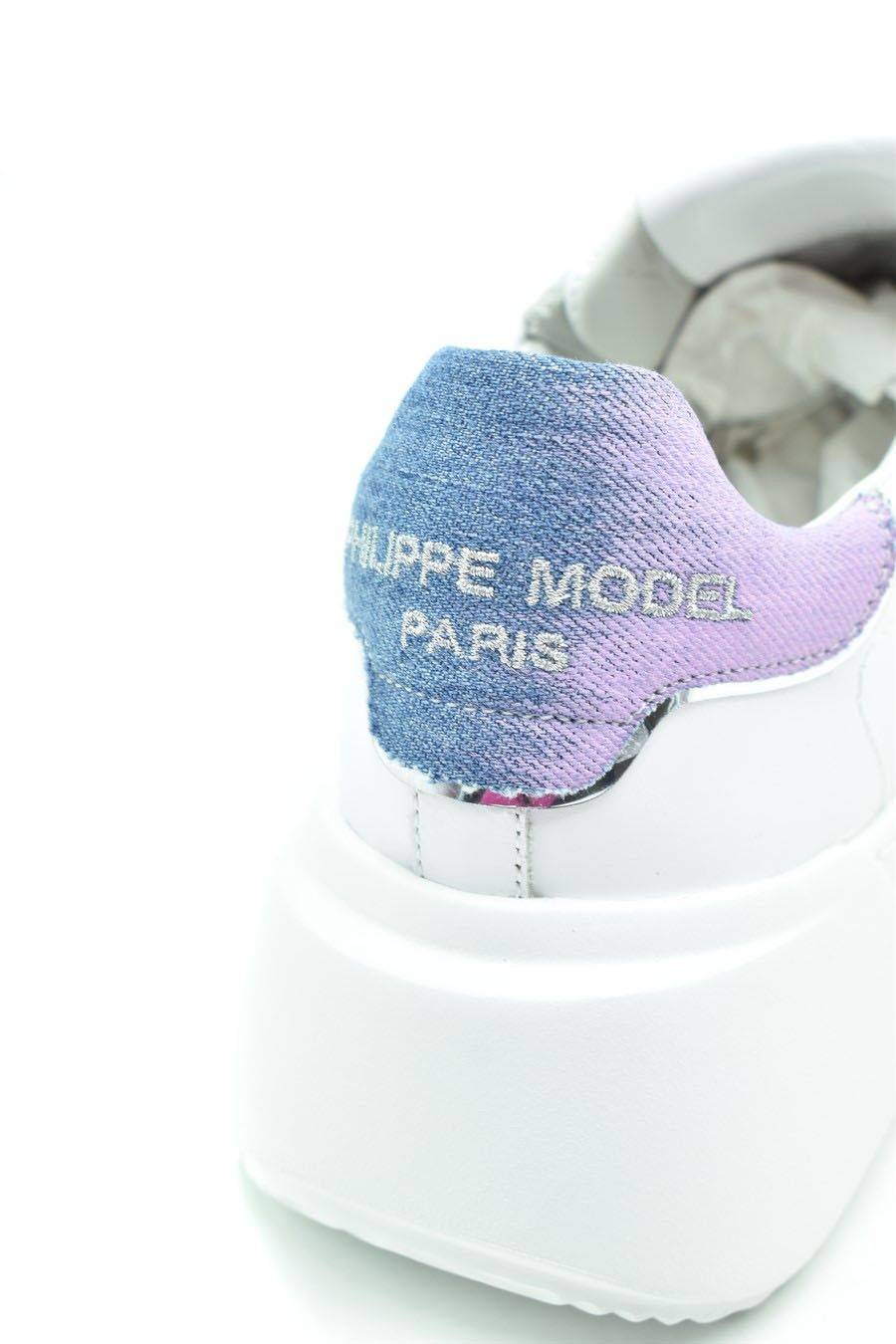 PHILIPPE MODEL  Sneakers Philippe Model da Donna in Pelle Bianca Promozione Limitata