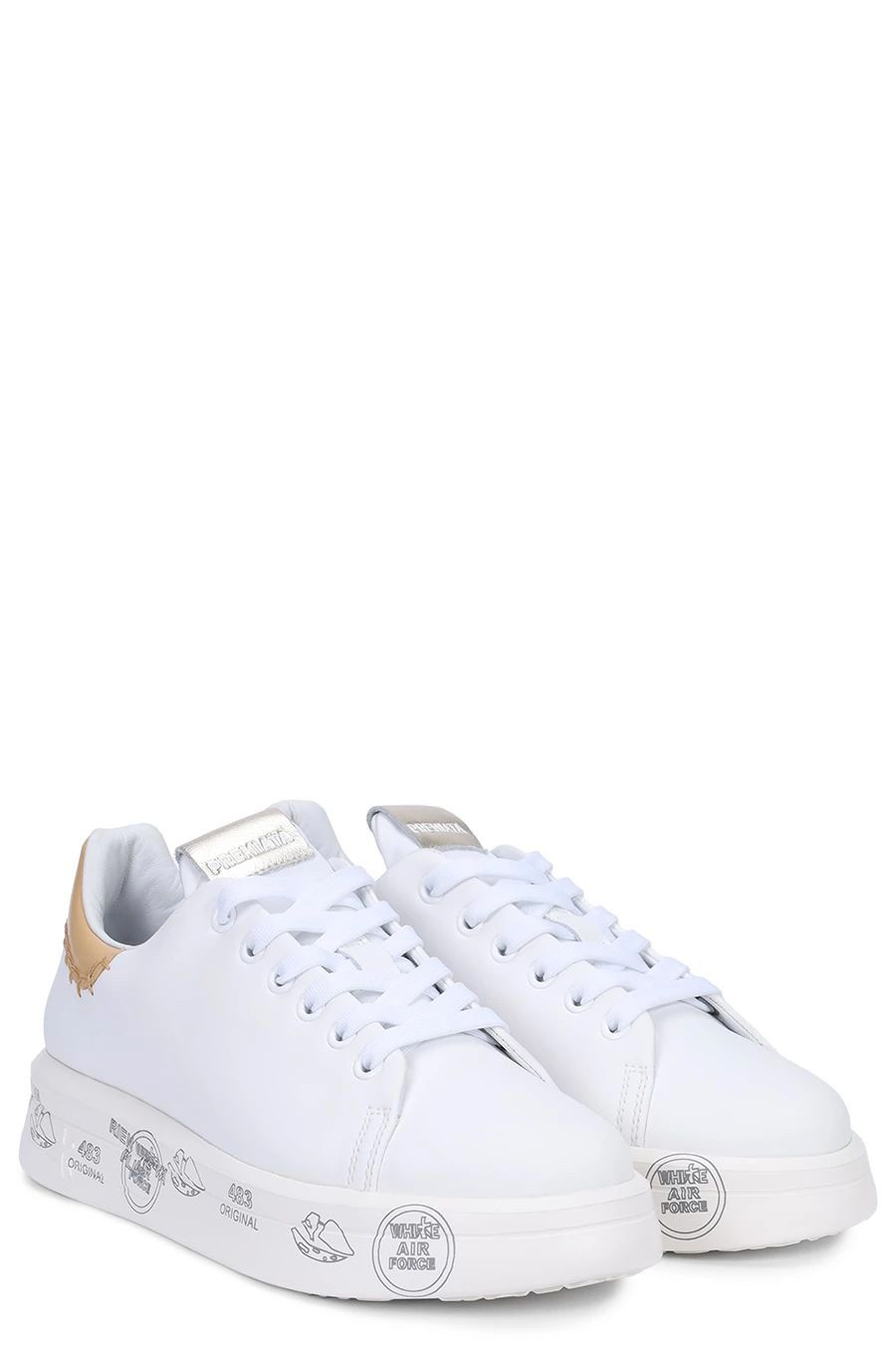 PREMIATA  Sneakers di Pelle Multicolore Premiata BELLEVAR6711 per Donne Fino Al -60%