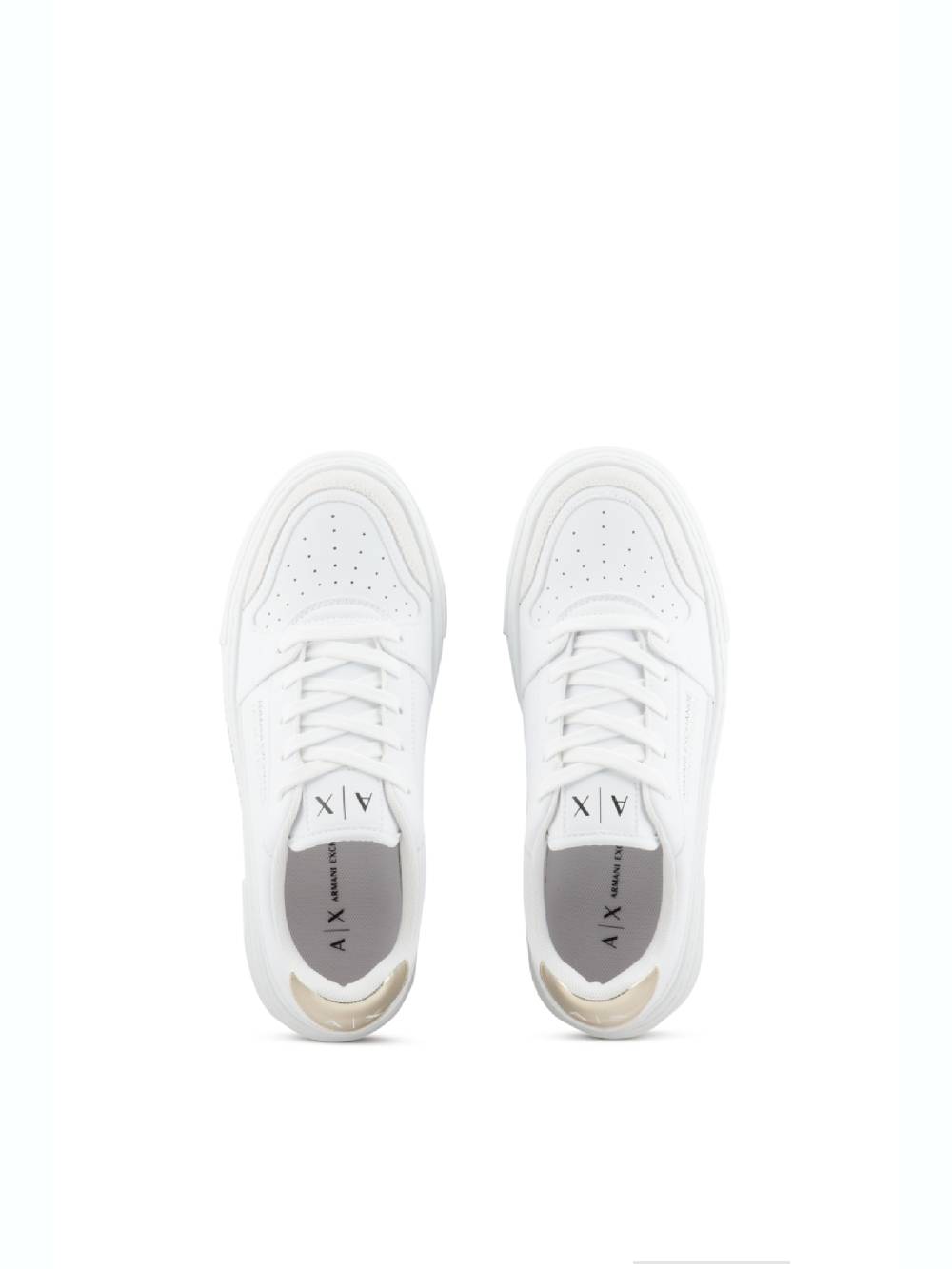 ARMANI EXCHANGE  Sneakers in Pelle Bianca Armani Exchange - Scarpe Sportive da Donna Ritorno libero