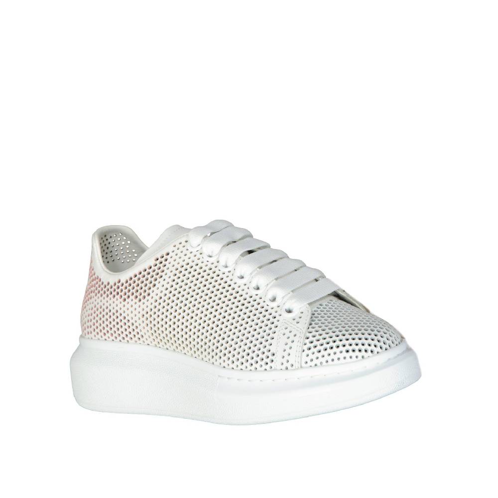 ALEXANDER MCQUEEN  Sneakers Oversize in Pelle Bianca Alexander McQueen Offerta