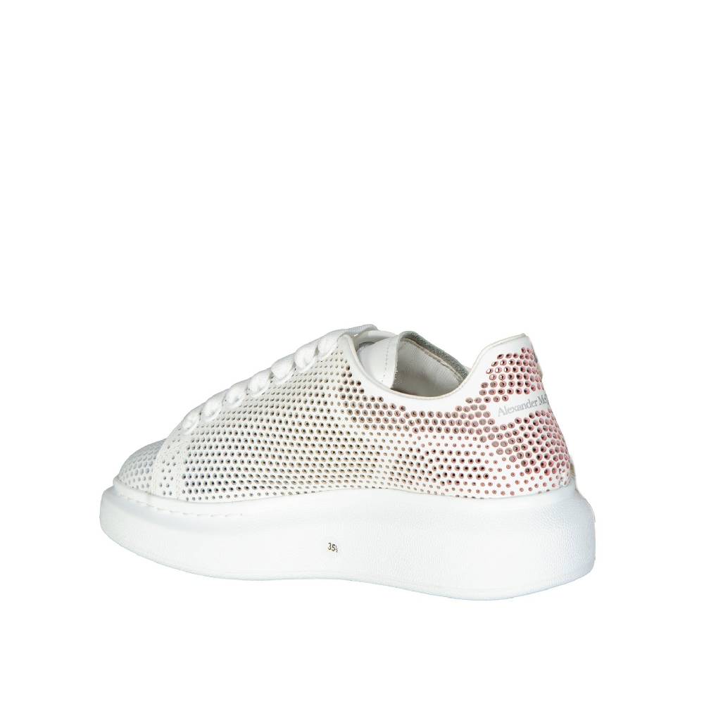 ALEXANDER MCQUEEN  Sneakers Oversize in Pelle Bianca Alexander McQueen Offerta