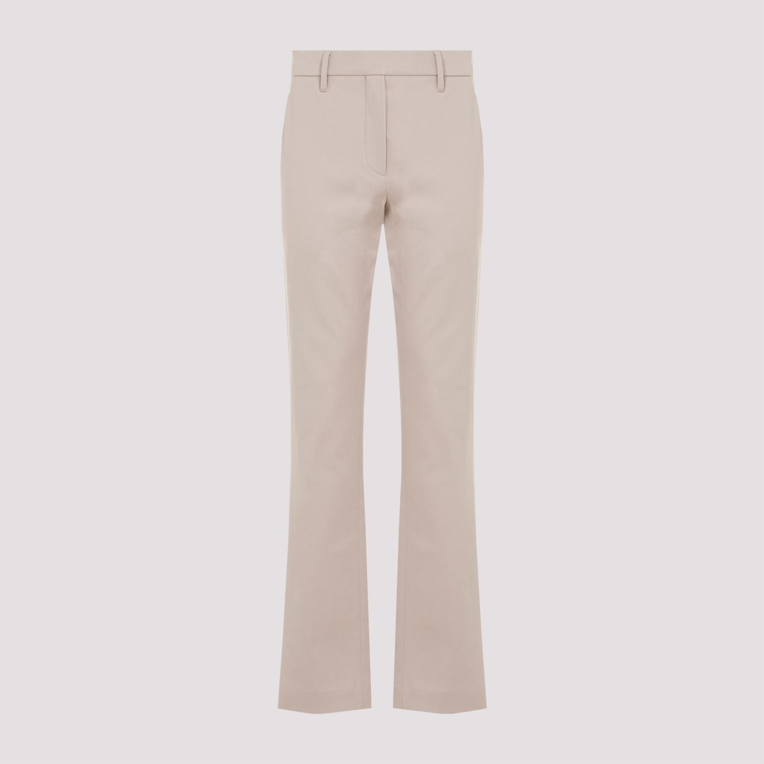 BRUNELLO CUCINELLI  Pantaloni in Cotone Sabbia con Dettaglio Monili Brunello Cucinelli 2025