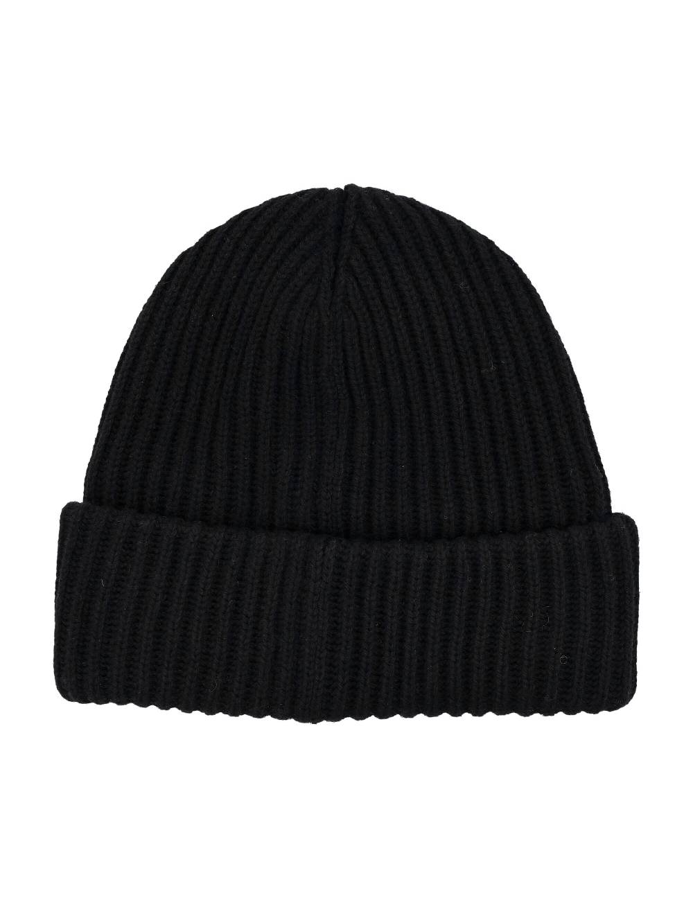 GANNI  Berretto di Lana Nero GANNI da Donna - Cappello in Maglia a Costine Eco-Sostenibile Novità