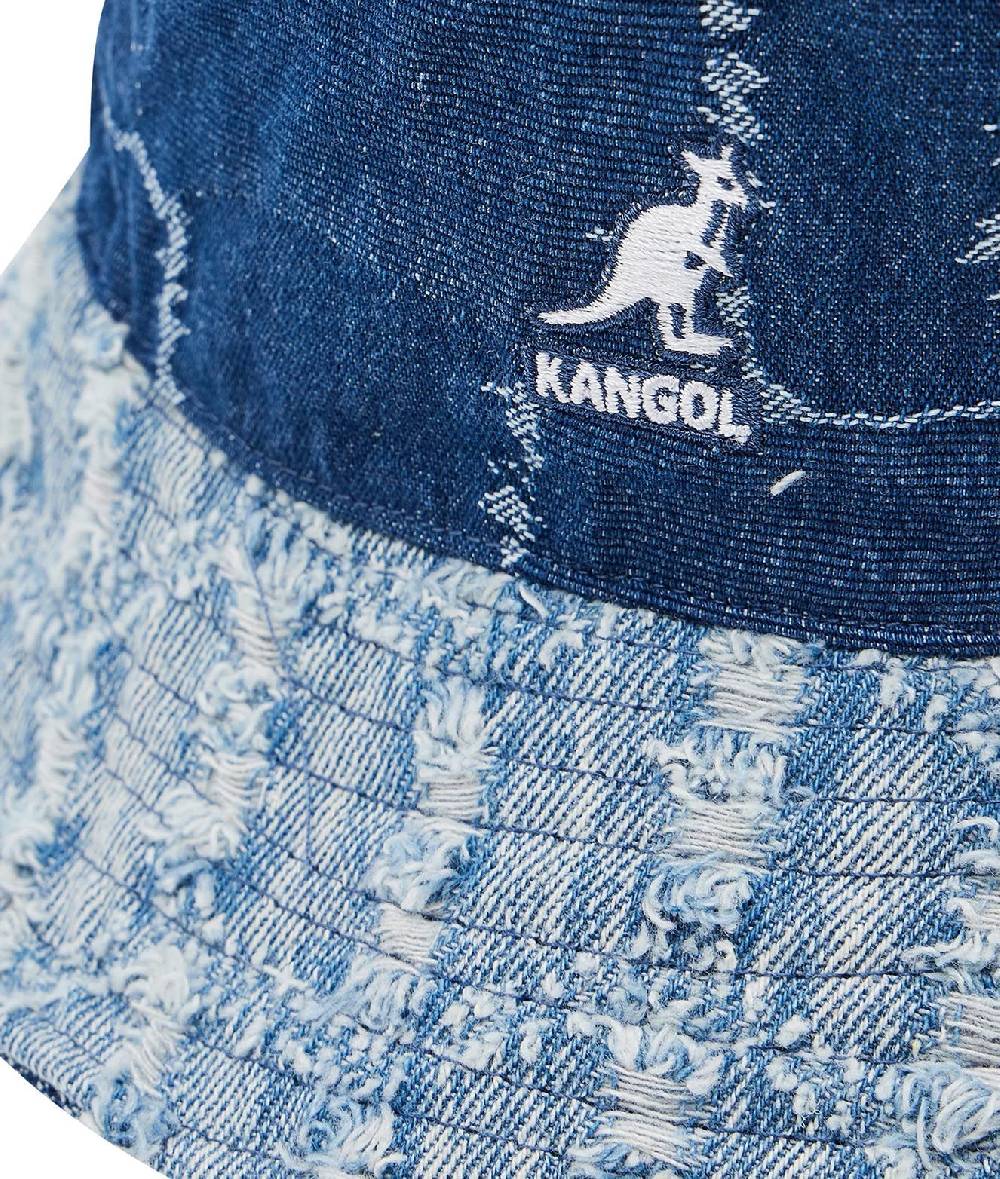 KANGOL  Cappello Secchiello in Denim Blu KANGOL da Donna Online