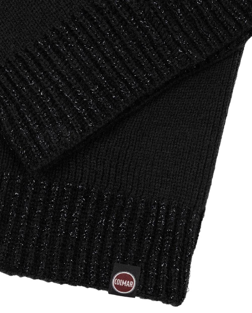 COLMAR  Sciarpa Morbida Nera da Donna Colmar con Bordo Lurex Saldi