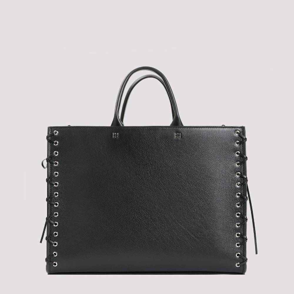 GIVENCHY  Givenchy Borsa Tote Nera in Pelle Media - Cerniera e Occhielli Hotsell