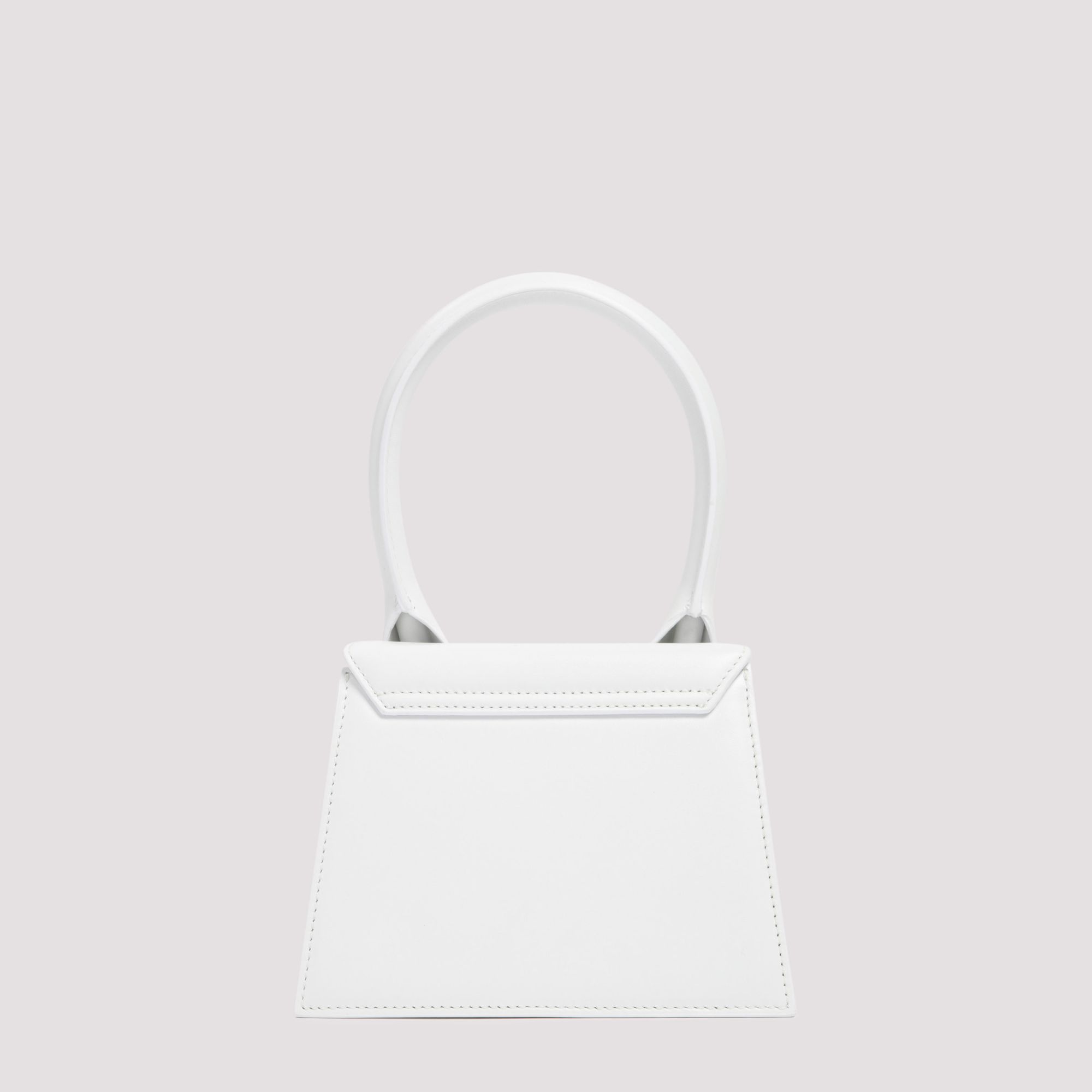 JACQUEMUS  Borsa a Spalla Bianca in Pelle Le Chiquito Media di Jacquemus Vendita Calda