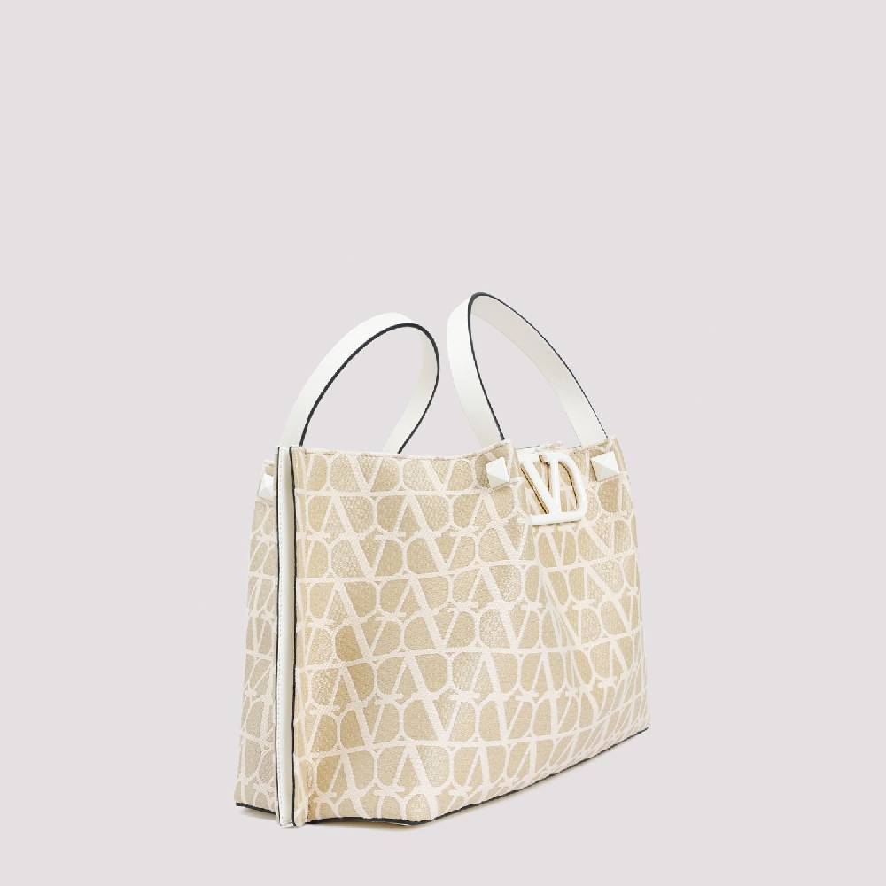 VALENTINO GARAVANI  Tote Medium VLogo Firma Valentino Garavani Color Nudo Saldi Di Fabbrica