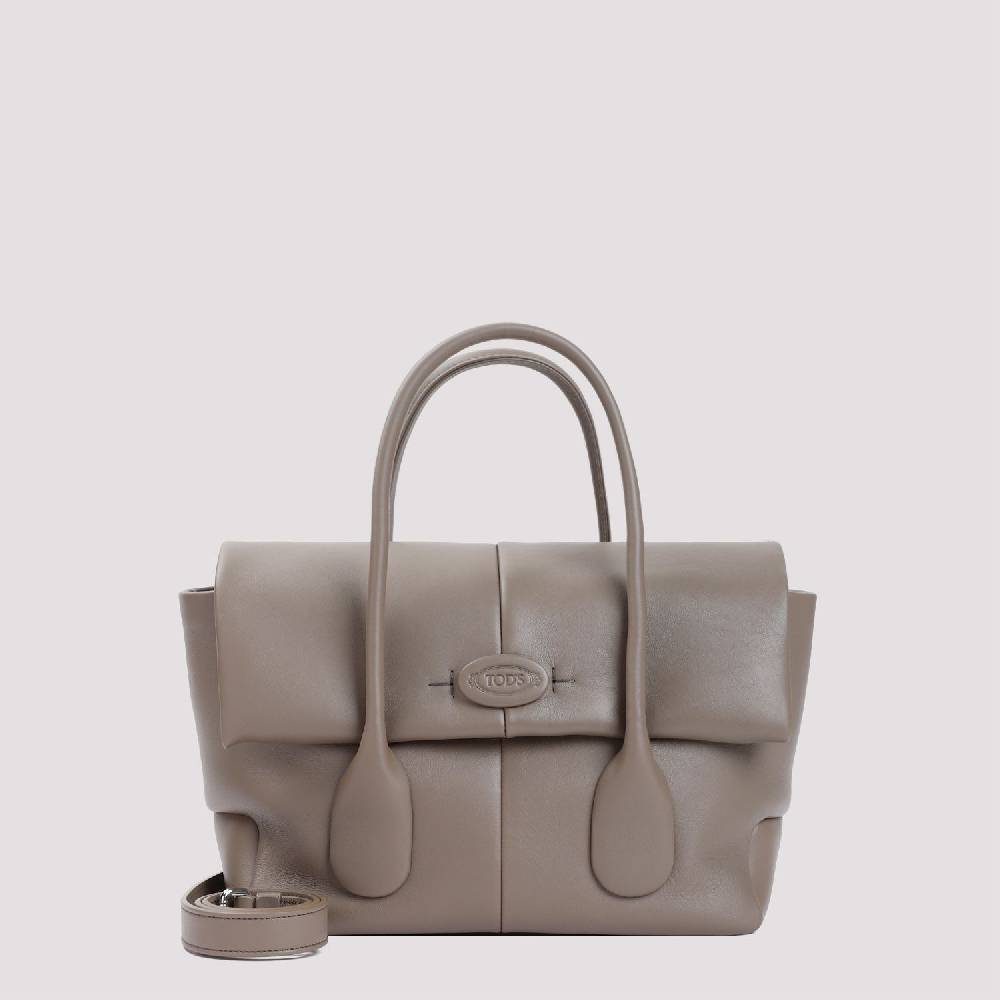 TOD'S  Borsa TOD'S in Pelle di Vitello Grigia 36x22x16cm Vendite Flash