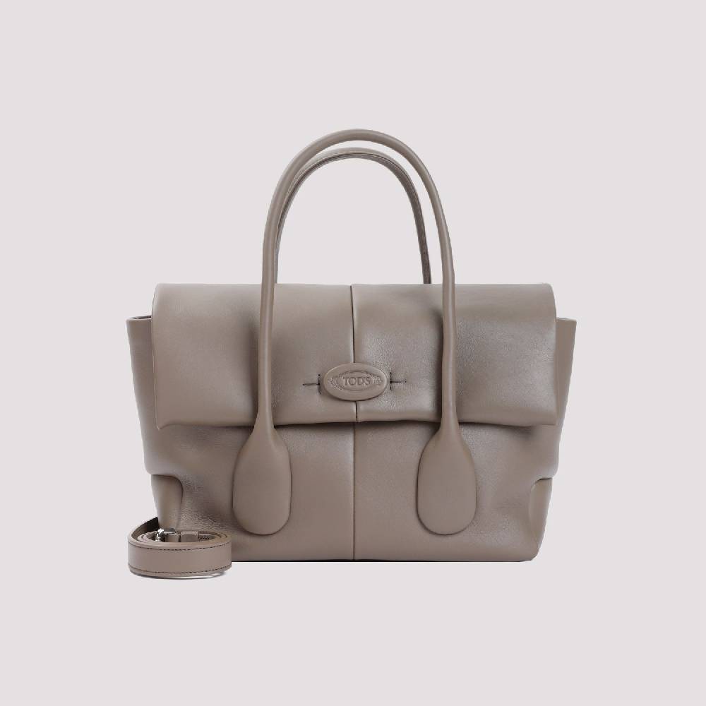 TOD'S  Borsa TOD'S in Pelle di Vitello Grigia 36x22x16cm Vendite Flash