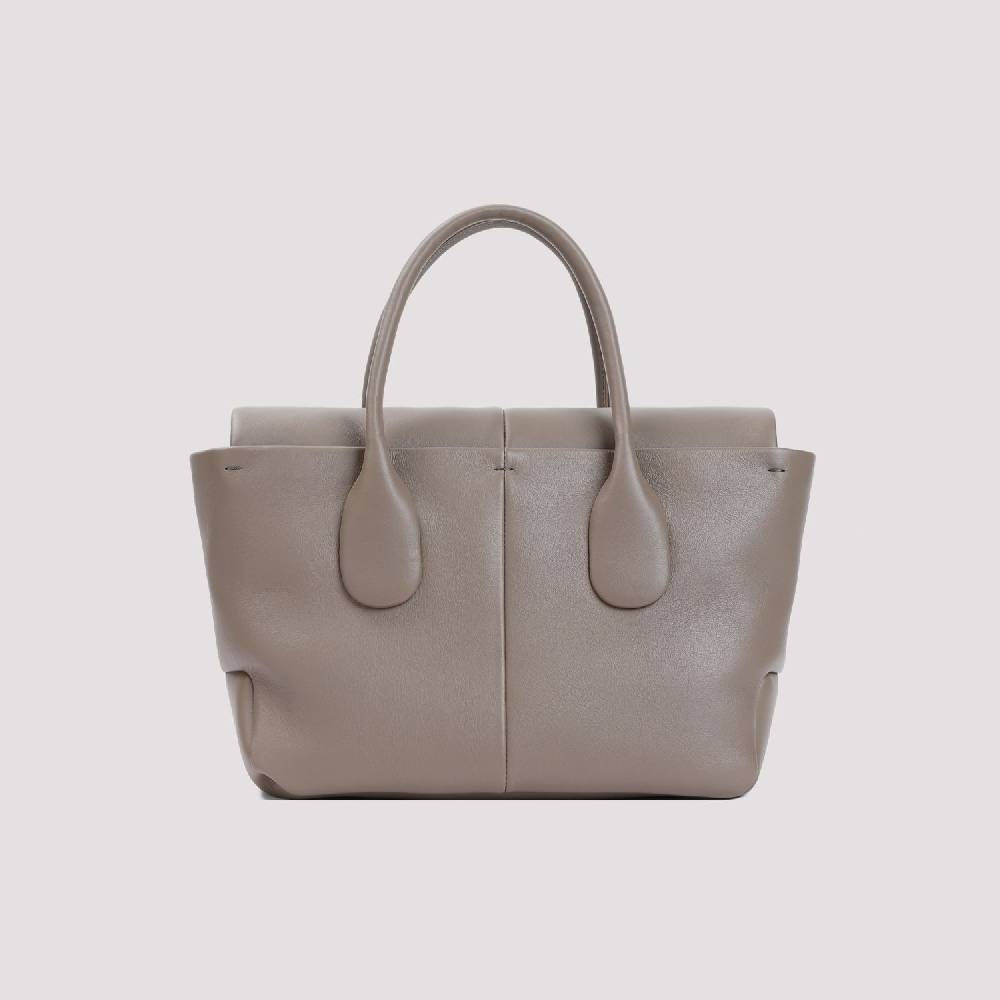 TOD'S  Borsa TOD'S in Pelle di Vitello Grigia 36x22x16cm Vendite Flash