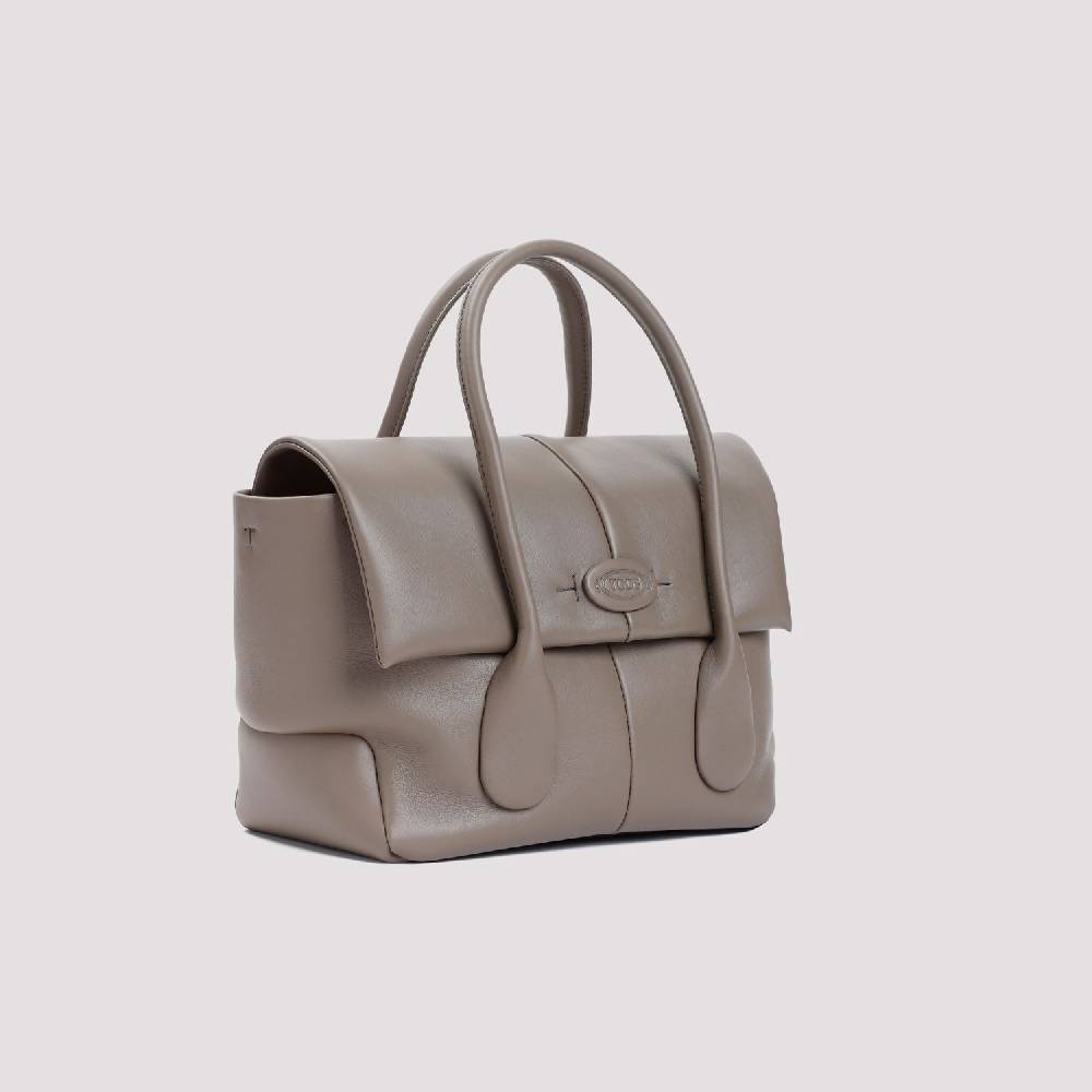 TOD'S  Borsa TOD'S in Pelle di Vitello Grigia 36x22x16cm Vendite Flash