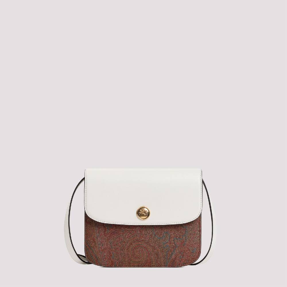ETRO  Borsa Tracolla ETRO Paisley in Pelle Bianca Negozio