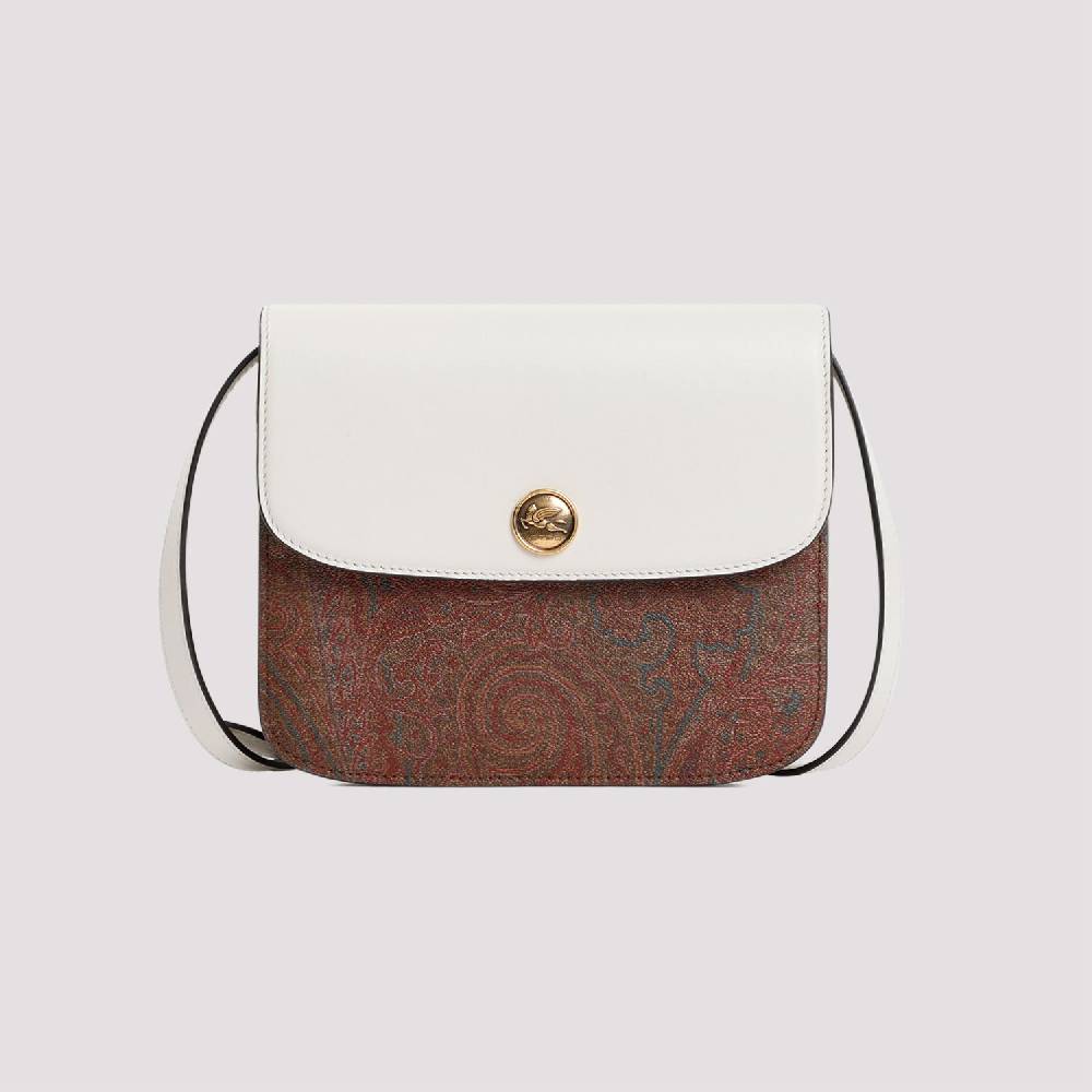 ETRO  Borsa Tracolla ETRO Paisley in Pelle Bianca Negozio