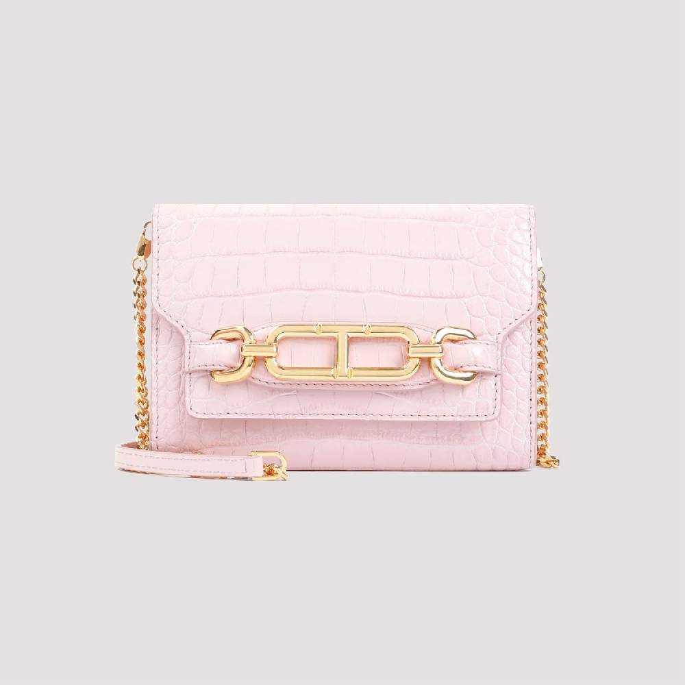 TOM FORD  Borsa da Donna in Pelle Coccodrillo Rosa Tom Ford In Saldo