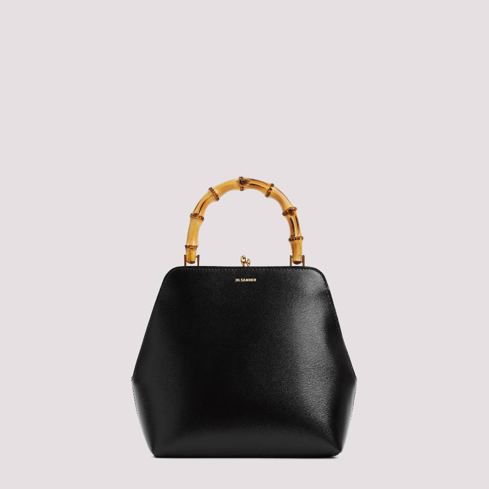 JIL SANDER  Borsa a Spalla Piccola Jil Sander Goji Nera in Pelle Nuova