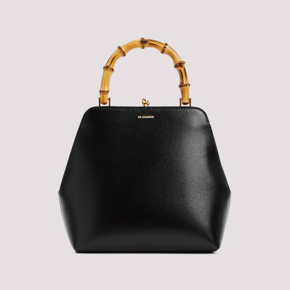 JIL SANDER  Borsa a Spalla Piccola Jil Sander Goji Nera in Pelle Nuova