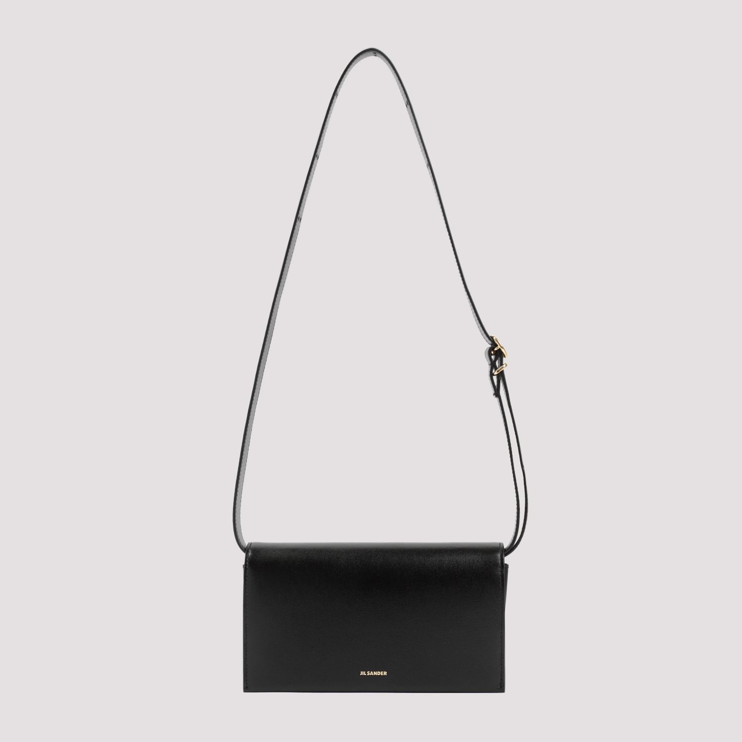 JIL SANDER  Borsa da Donna Jil Sander in Pelle di Vitello Nera con Fibbia Moda