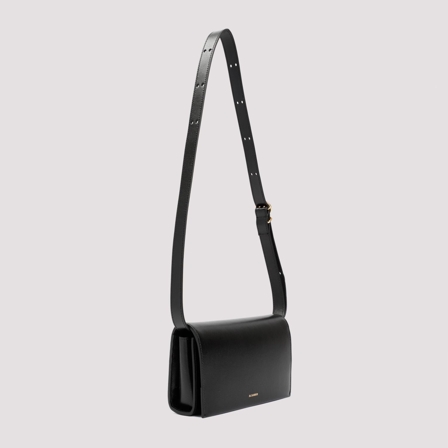 JIL SANDER  Borsa da Donna Jil Sander in Pelle di Vitello Nera con Fibbia Moda
